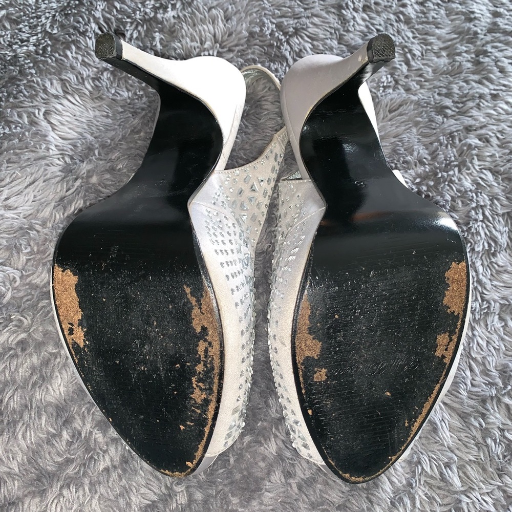 Silver Rhinestone Heels - Picture 3 of 5